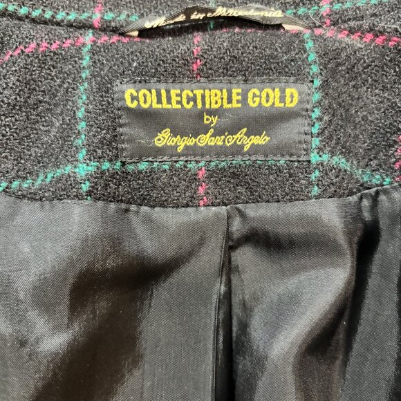 VTG 100% lambswools Collectible Gold by Sergio Sant Angelo Women 8 Blazer jacket - Picture 10 of 10